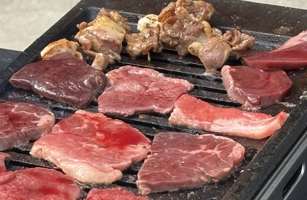 設置した看板とのぼりの写真